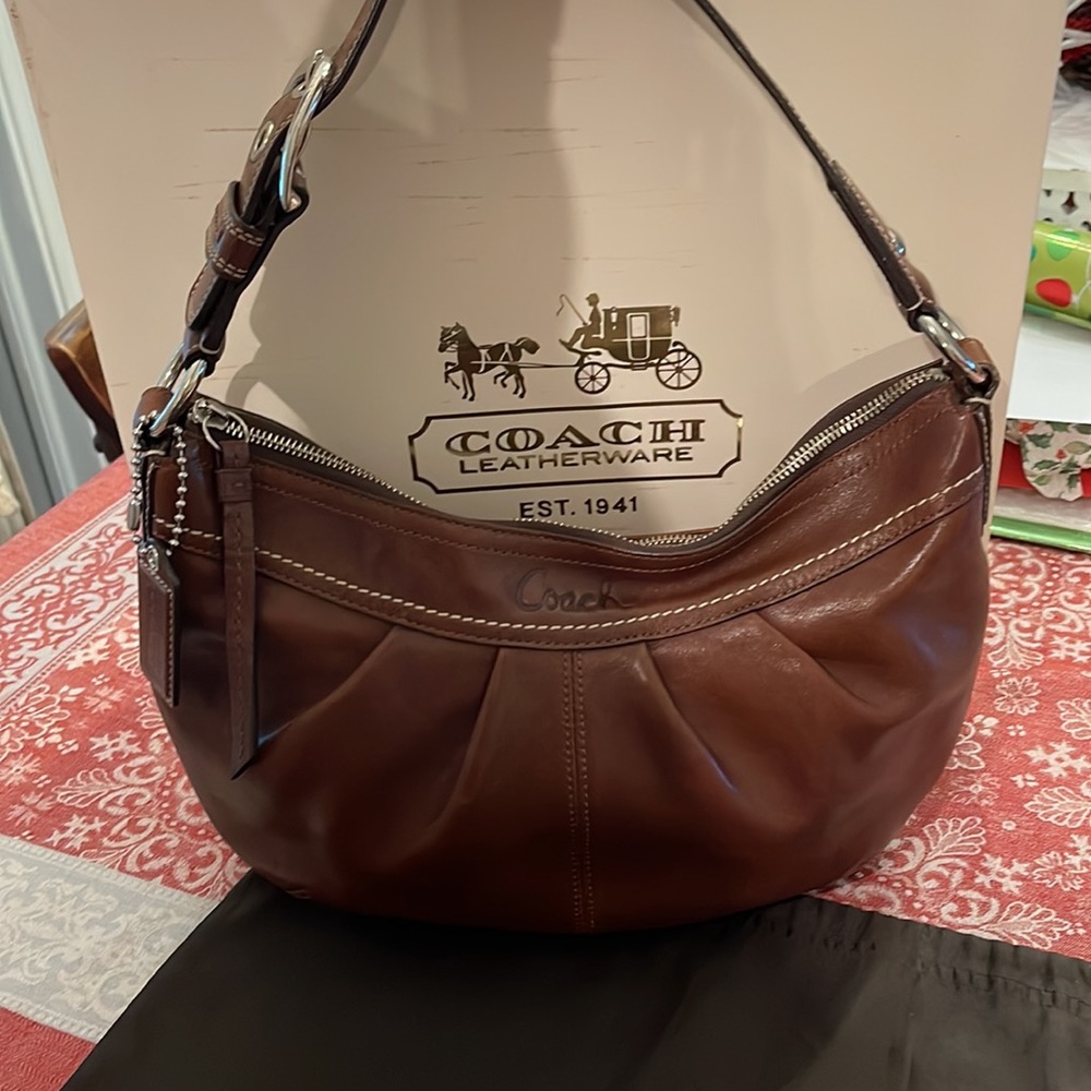Coach Vintage Shoulder Bag, Box, Shopping Bag